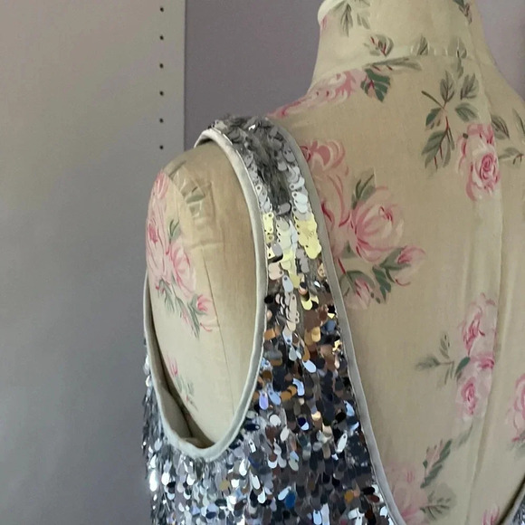 JS boutique silver sequin dress size 8 - Picture 7 of 15